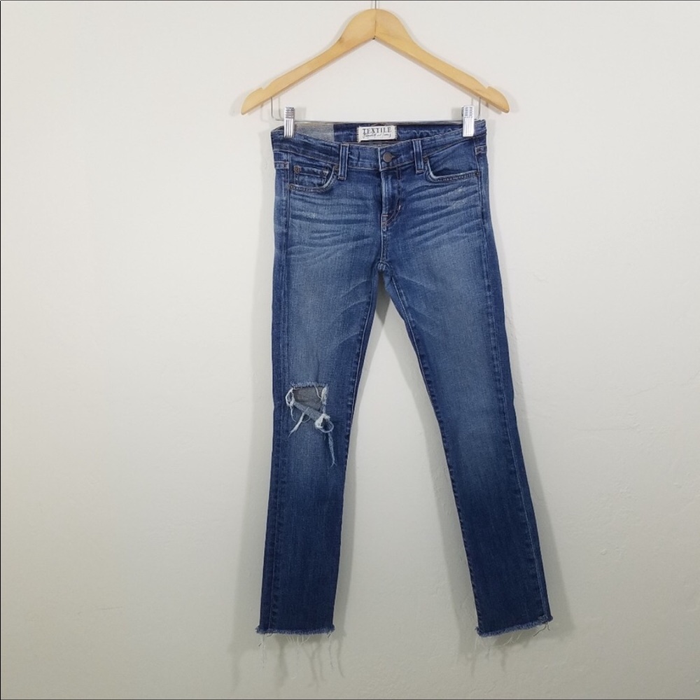 TEXTILE Distressed Skinny Jeans, size 25/26